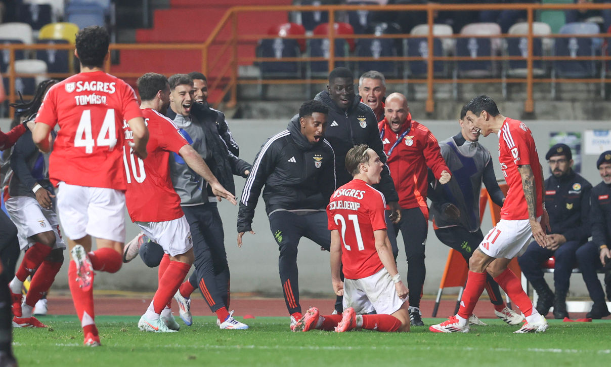 Golo do Benfica na final da Taça da Liga