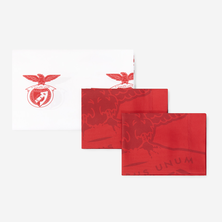 Conjunto Rojo y Blanco para Cama de Matrimonio del SL Benfica