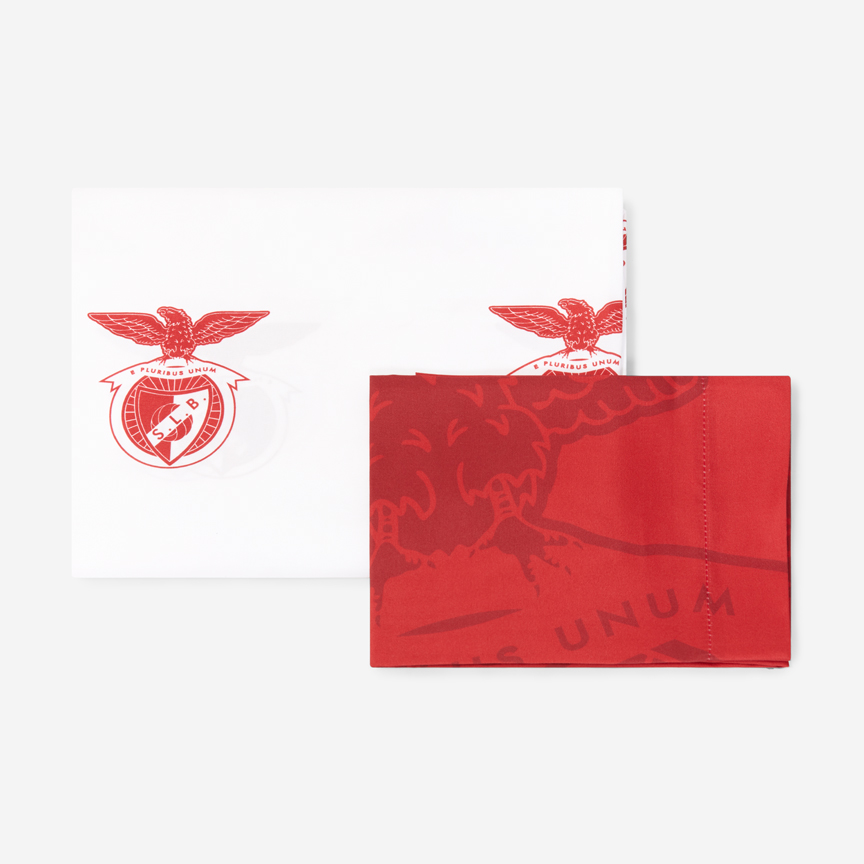 Juego de Cama Individual con Emblema SL Benfica