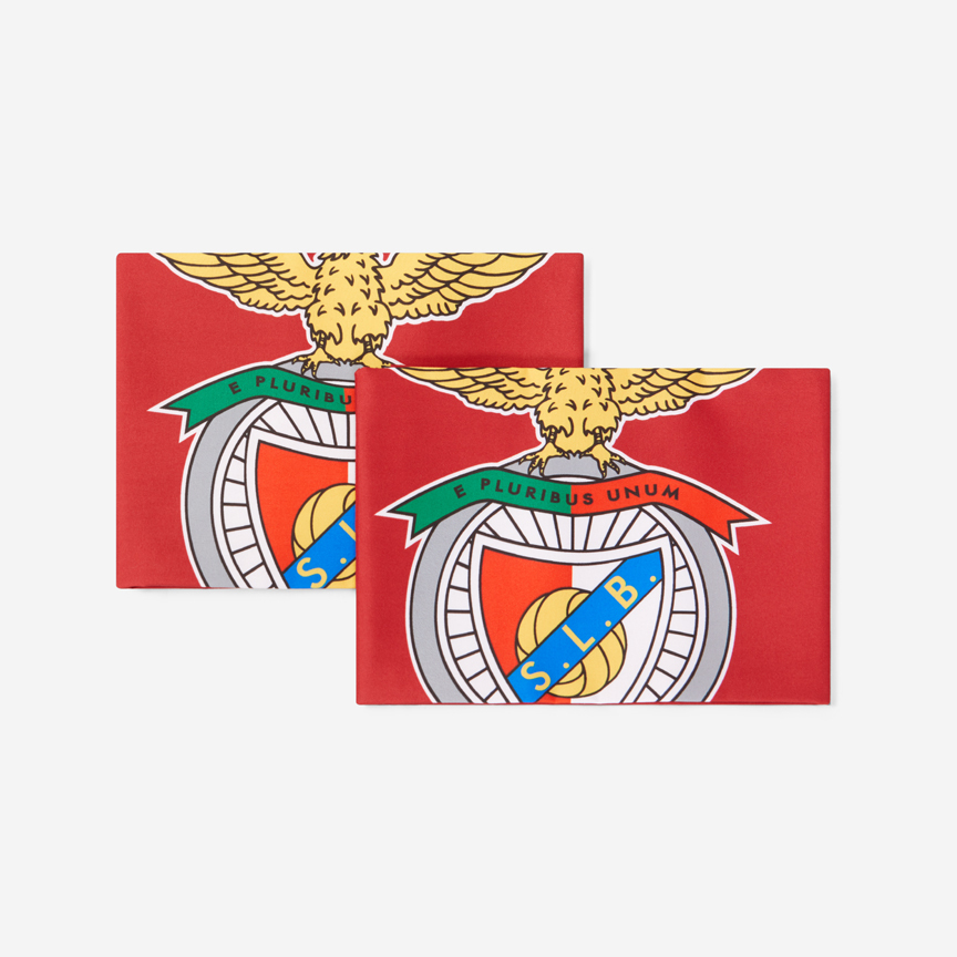 Juego de Fundas de Cojines Rojas con el Escudo del SL Benfica
