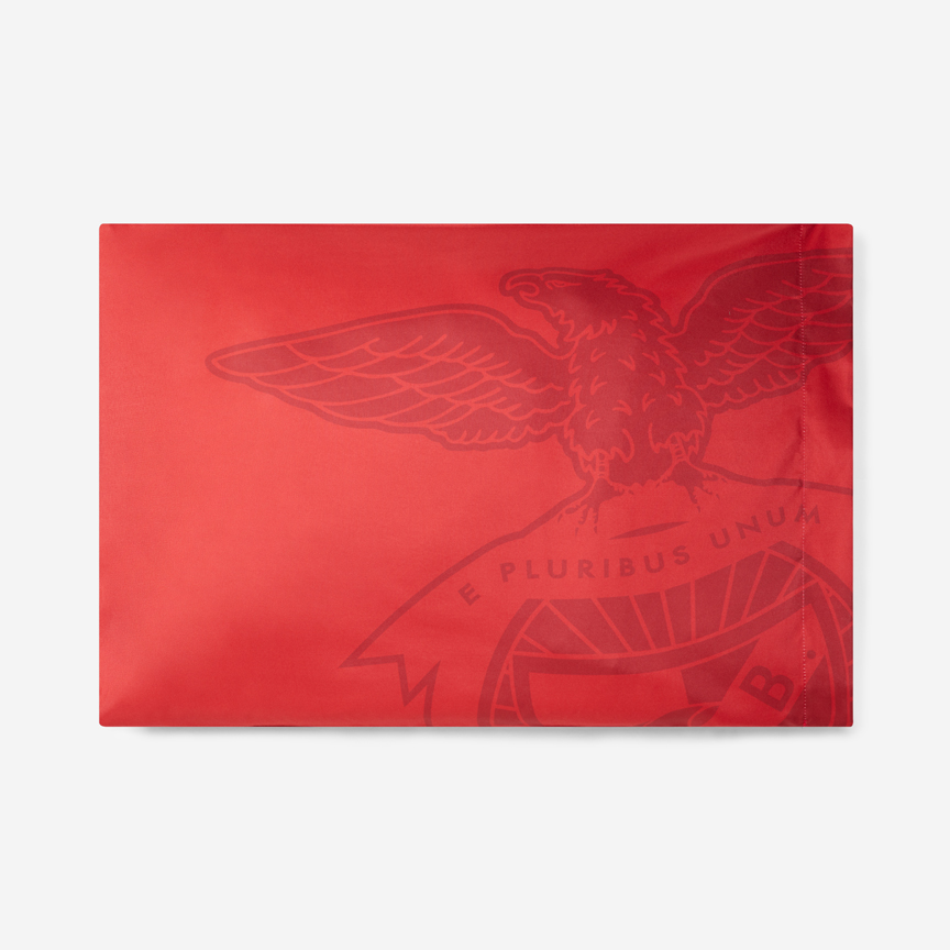 Juego de Fundas de Cojines Rojas con el Emblema del SL Benfica